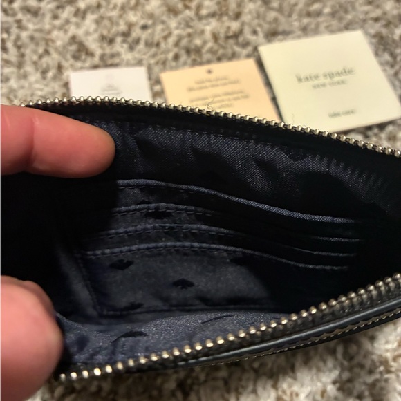 Kate Spade Black and Purple Patterned Wristlet - Picture 3 of 3